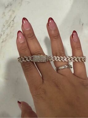 10k Natural Diamond Bracelet “8 Inch 8mm With Appraisal Certificate & 9CTW